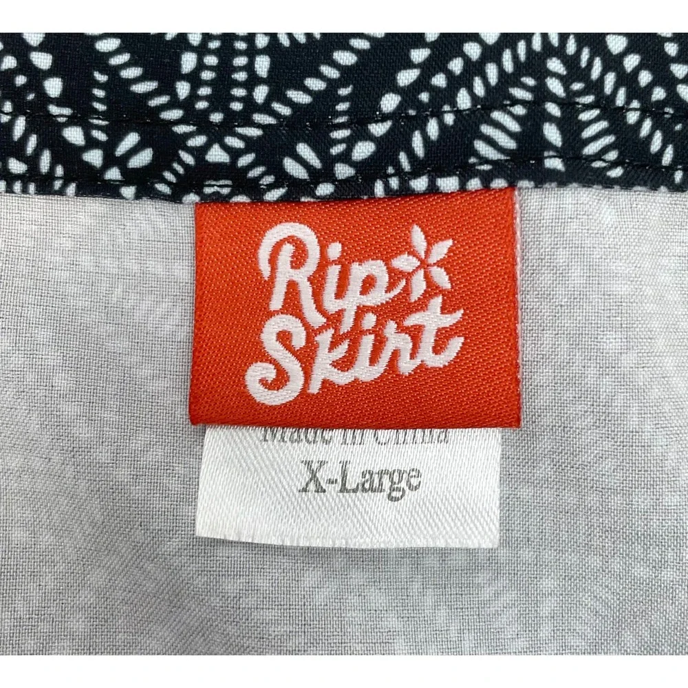 RipSkirt Hawaii Women XL Black Wrap Swim Skirt Coverup Length‎ 2